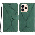 For Oppo Reno15 Pro Max 5G (Global) Case Skin Touch Lines Imprinted PU Leather Flip Phone Cover