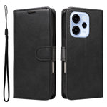 For Oppo Reno15 F 5G Leather Wallet Case with Strap Solid Color Phone Stand Cover