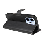 For Oppo Reno15 F 5G Leather Wallet Case with Strap Solid Color Phone Stand Cover