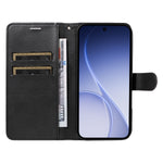 For Oppo Reno15 F 5G Leather Wallet Case with Strap Solid Color Phone Stand Cover