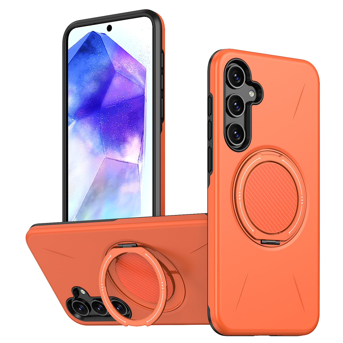 For Samsung Galaxy A26 5G Magnetic Case Rotating Kickstand TPU + PC Phone Cover