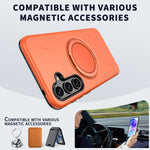 For Samsung Galaxy A26 5G Magnetic Case Rotating Kickstand TPU + PC Phone Cover