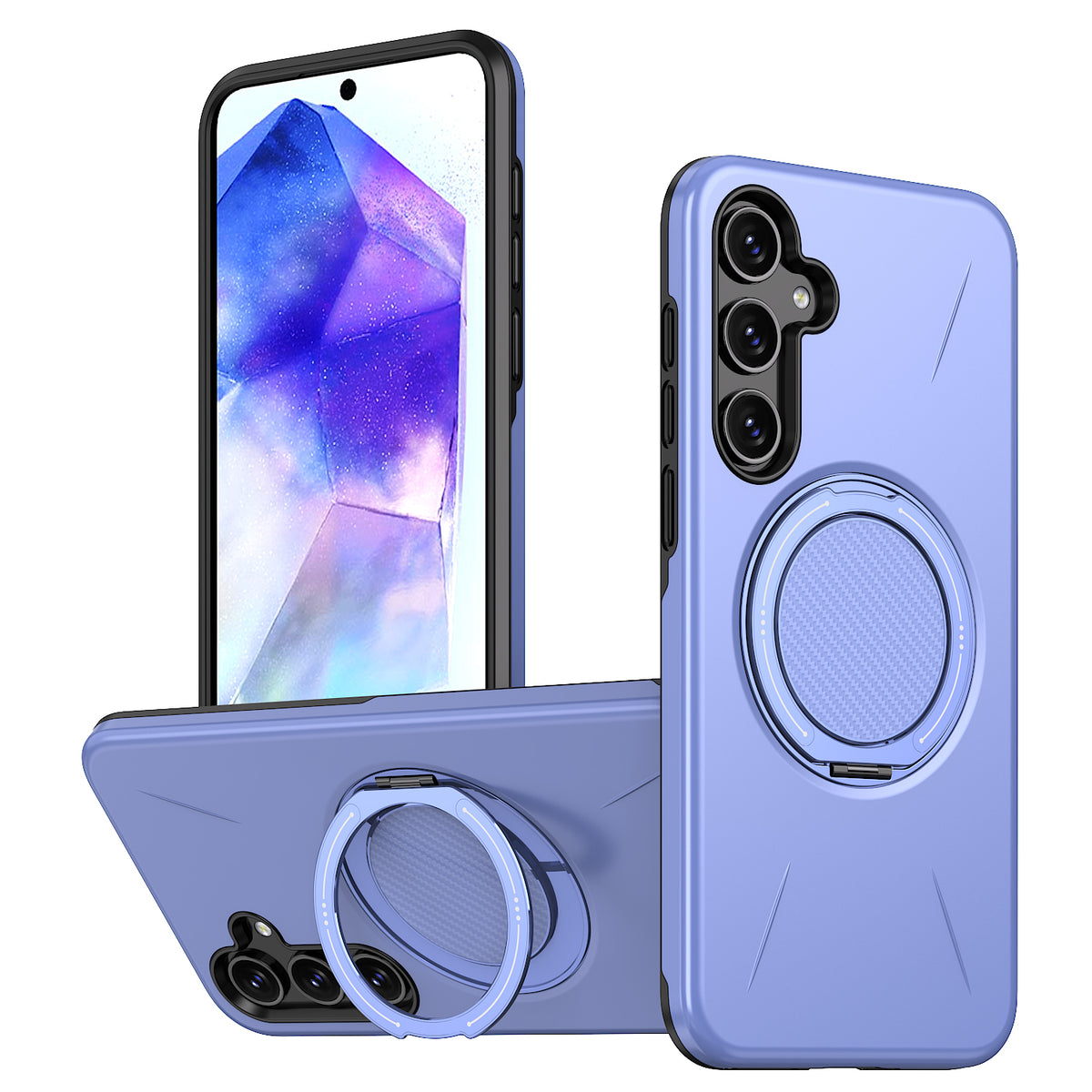 For Samsung Galaxy A26 5G Magnetic Case Rotating Kickstand TPU + PC Phone Cover