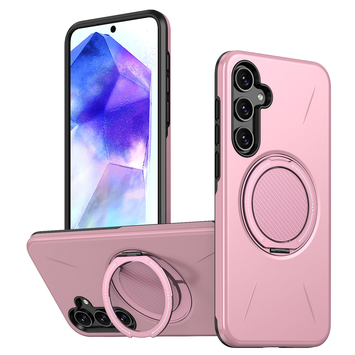 For Samsung Galaxy A26 5G Magnetic Case Rotating Kickstand TPU + PC Phone Cover