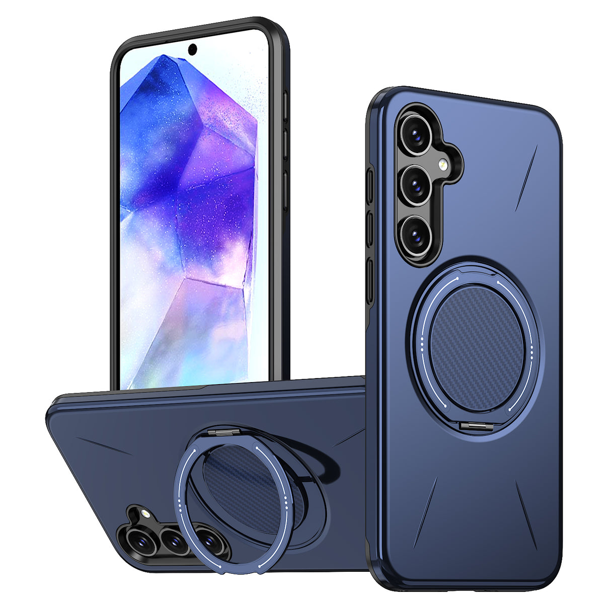 For Samsung Galaxy A26 5G Magnetic Case Rotating Kickstand TPU + PC Phone Cover