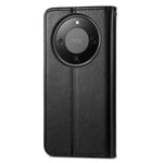 Phone Case For Honor Magic8 Lite 5G  /  X9d 5G  /  X70 5G Wallet Stand Leather Phone Cover with Wrist Strap