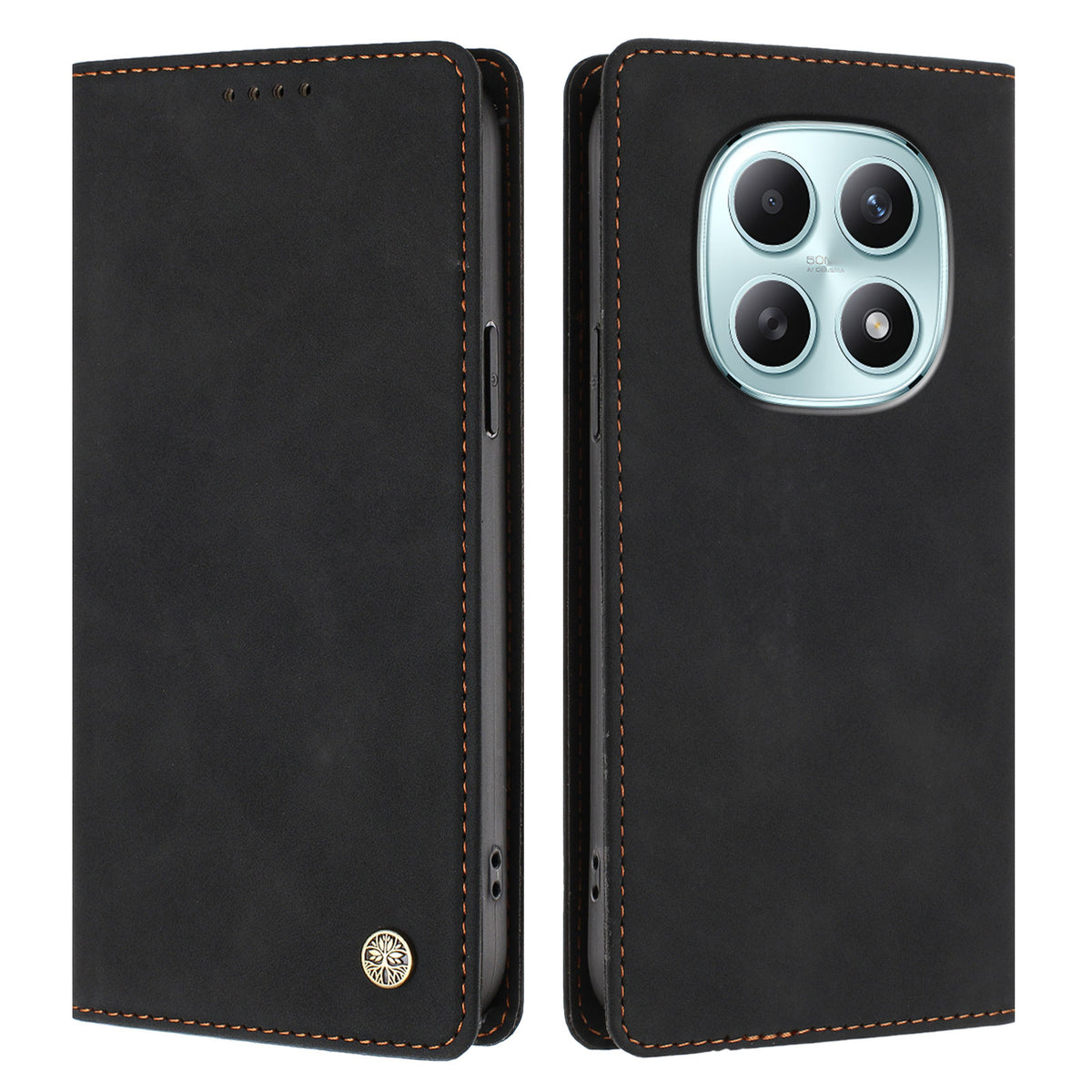 For Xiaomi Poco M8 5G / Xiaomi Redmi Note 15 4G (Global) / Xiaomi Redmi Note 15 5G (Global) Case HX RFID Blocking Wallet Stand Leather Flip Phone Cover