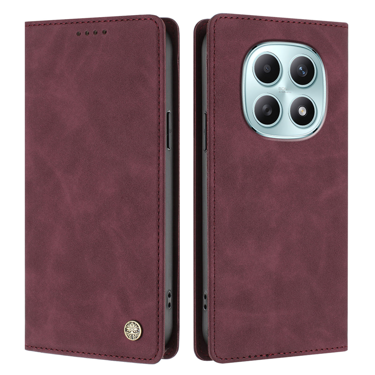 For Xiaomi Poco M8 5G / Xiaomi Redmi Note 15 4G (Global) / Xiaomi Redmi Note 15 5G (Global) Case HX RFID Blocking Wallet Stand Leather Flip Phone Cover