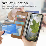 Stand Case For Honor Magic8 Lite 5G  /  X9d 5G  /  X70 5G Leaf Shape Magnetic Clasp Leather Phone Cover with Hand Strap