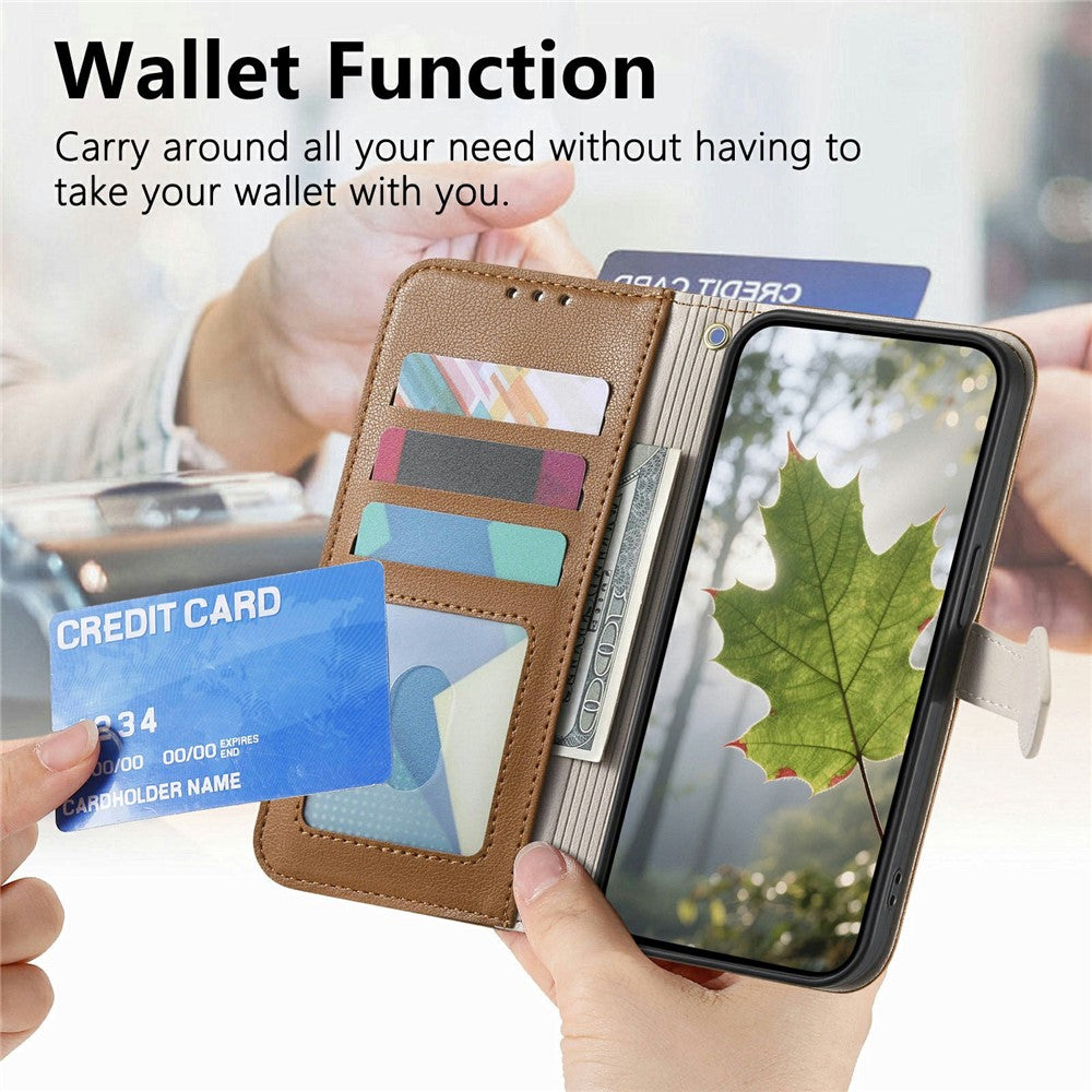 Stand Case For Honor Magic8 Lite 5G  /  X9d 5G  /  X70 5G Leaf Shape Magnetic Clasp Leather Phone Cover with Hand Strap