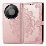 Wallet Case For Honor Magic8 Lite 5G  /  X9d 5G  /  X70 5G Mandala Flower Leather Phone Cover Stand