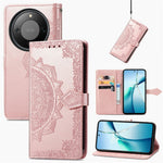Wallet Case For Honor Magic8 Lite 5G  /  X9d 5G  /  X70 5G Mandala Flower Leather Phone Cover Stand