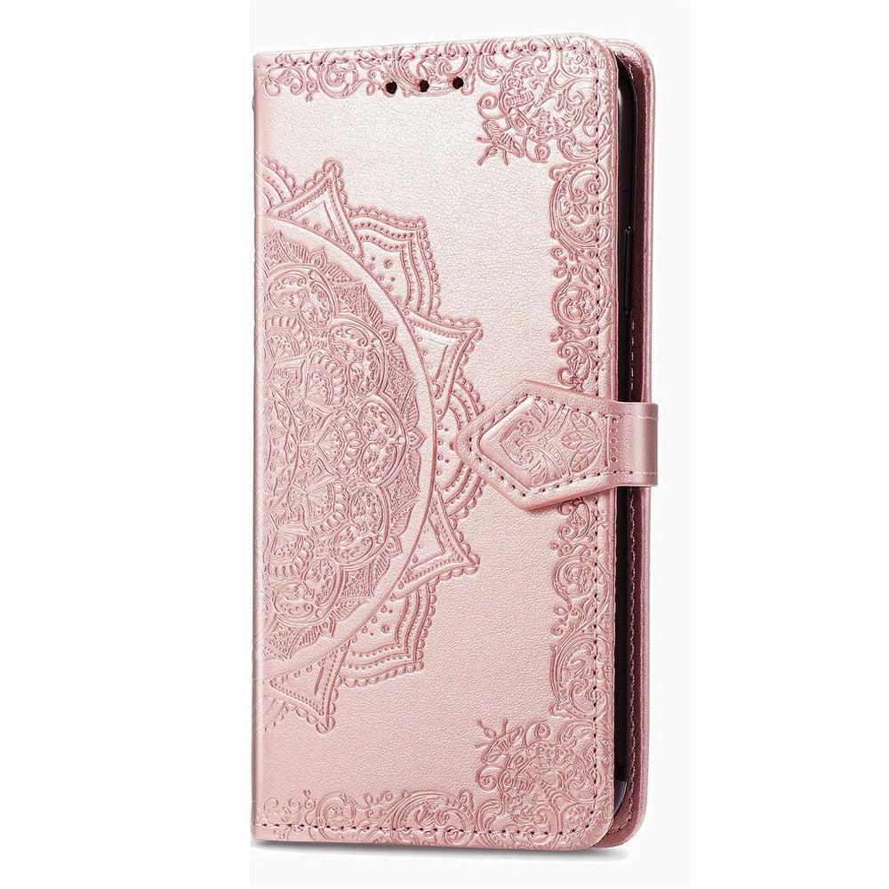 Wallet Case For Honor Magic8 Lite 5G  /  X9d 5G  /  X70 5G Mandala Flower Leather Phone Cover Stand