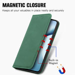 Leather Case For Honor Magic8 Lite 5G  /  X9d 5G  /  X70 5G with Card Holder Magnetic Absorption Phone Cover
