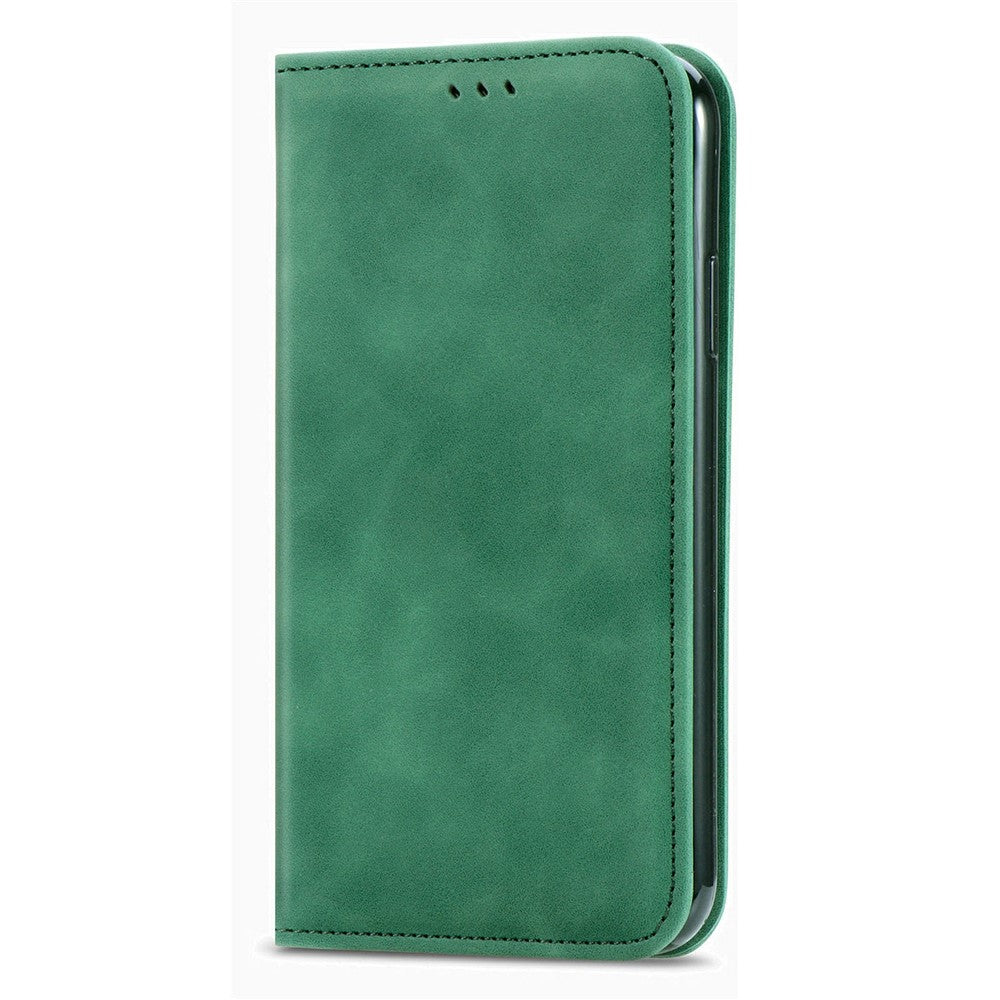 Leather Case For Honor Magic8 Lite 5G  /  X9d 5G  /  X70 5G with Card Holder Magnetic Absorption Phone Cover