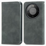 Leather Case For Honor Magic8 Lite 5G  /  X9d 5G  /  X70 5G with Card Holder Magnetic Absorption Phone Cover