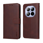ENKAY HAT PRINCE För Xiaomi Redmi Note 15 Pro 5G (Global) PU-läder plånboksfodral med stativ och 9H härdat glas