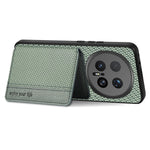 For Honor Magic8 Pro 5G Case RFID Blocking Carbon Fiber Leather Phone Back Cover with Card Holder