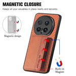 For Honor Magic8 5G Case RFID Blocking Carbon Fiber Leather Phone Back Cover with Card Holder