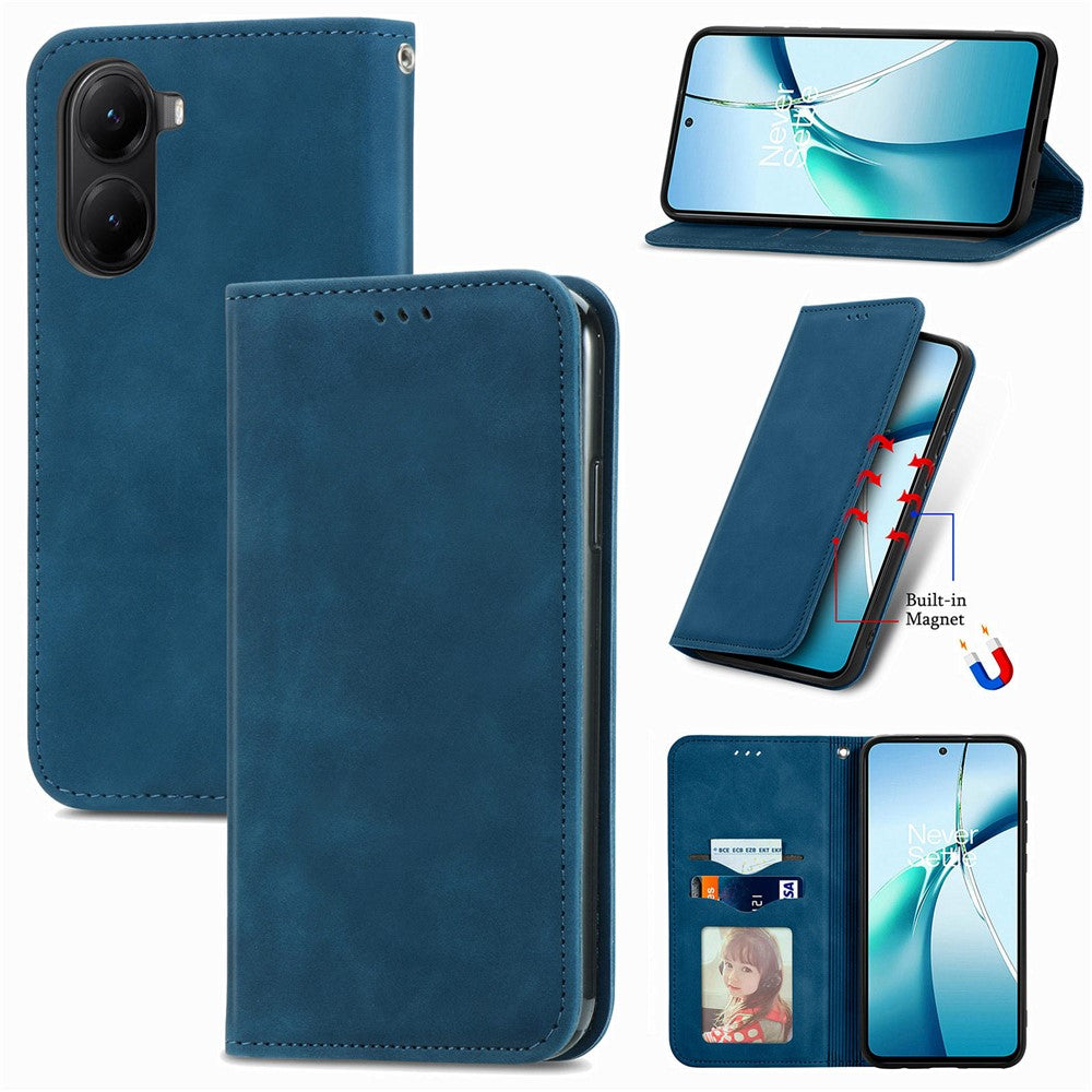 For Xiaomi Redmi A5 NFC (EU) (173.45mm) Leather Case with Card Holder Magnetic Absorption Phone Cover