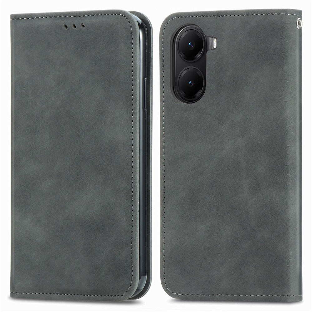 For Xiaomi Redmi A5 NFC (EU) (173.45mm) Leather Case with Card Holder Magnetic Absorption Phone Cover