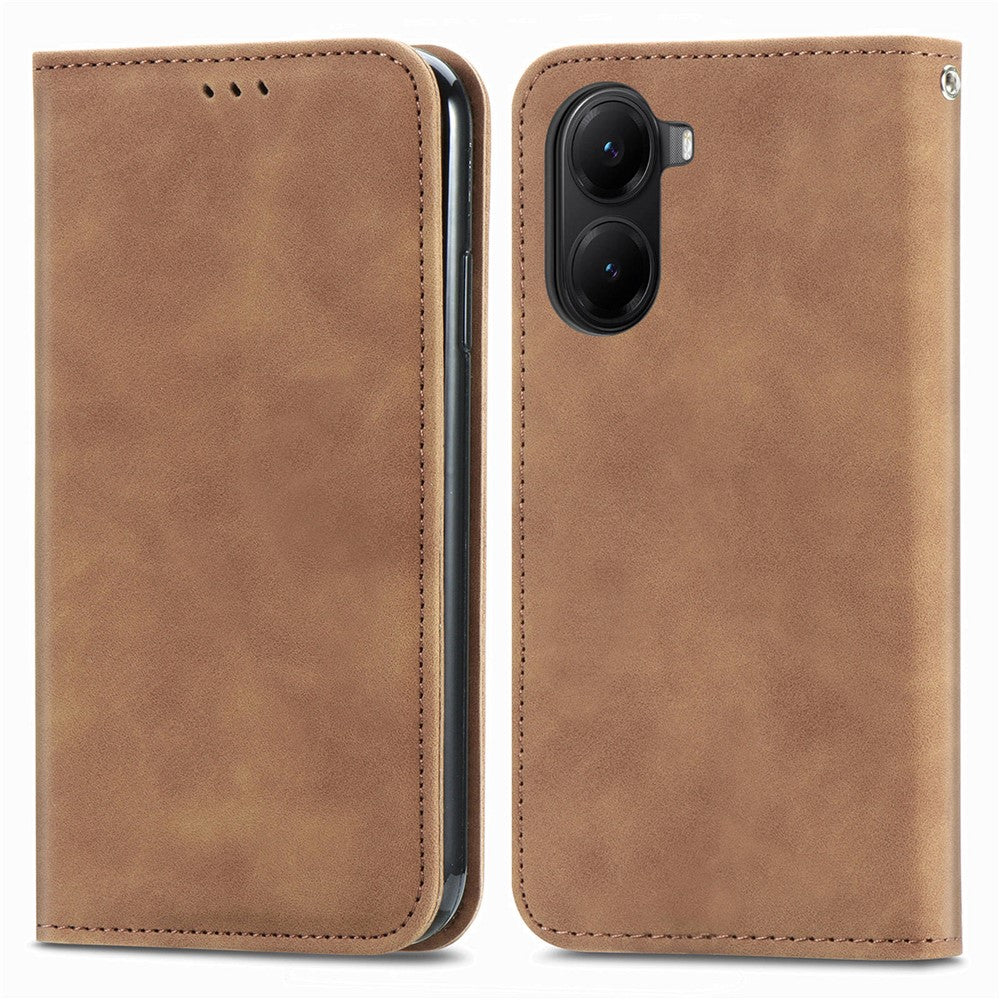 For Xiaomi Redmi A5 NFC (EU) (173.45mm) Leather Case with Card Holder Magnetic Absorption Phone Cover