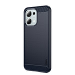 MOFI til Oppo A6 4G / A6 5G (Global) / A6x 4G / A6x 5G (Global) / A6x 5G (Indien) / A6t 4G / A6t 5G / A6s 4G / A6s 5G-bagside med børstet tekstur i kulfiber og blødt TPU-etui
