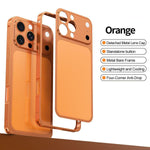 iPhone 13 Pro Max-skal, omvandlas till 17 Pro Max, låsbart spänne, metallram, legering, baksida, mobilskal