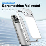 iPhone 13 Pro Max-skal, omvandlas till 17 Pro Max, låsbart spänne, metallram, legering, baksida, mobilskal