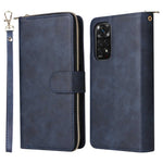 For Xiaomi Redmi Note 12 Pro 4G / 11 Pro 4G (MediaTek) / Note 11 Pro 5G (Qualcomm) / Note 11E Pro 5G PU Leather Zipper Pocket Case 9 Card Slots Flip Stand Cover with Strap