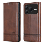 AZNS For Honor Power2 5G Case Cowhide Texture PU Leather Wallet Phone Cover