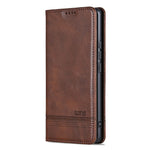 AZNS For Honor Power2 5G Case Cowhide Texture PU Leather Wallet Phone Cover