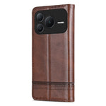 AZNS For Honor Power2 5G Case Cowhide Texture PU Leather Wallet Phone Cover