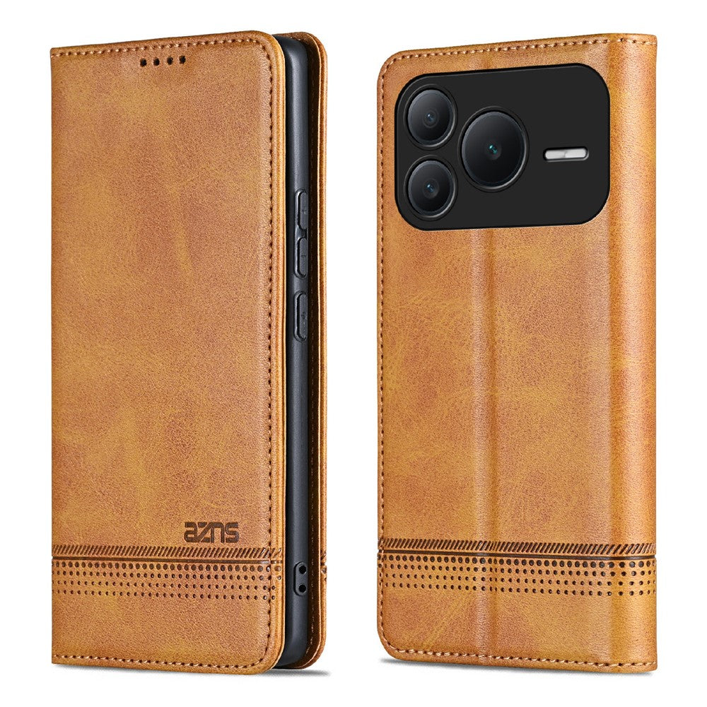 AZNS For Honor Power2 5G Case Cowhide Texture PU Leather Wallet Phone Cover