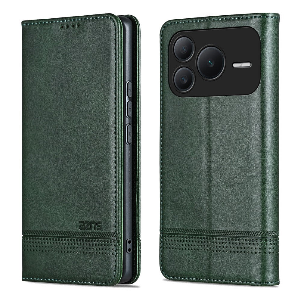 AZNS For Honor Power2 5G Case Cowhide Texture PU Leather Wallet Phone Cover