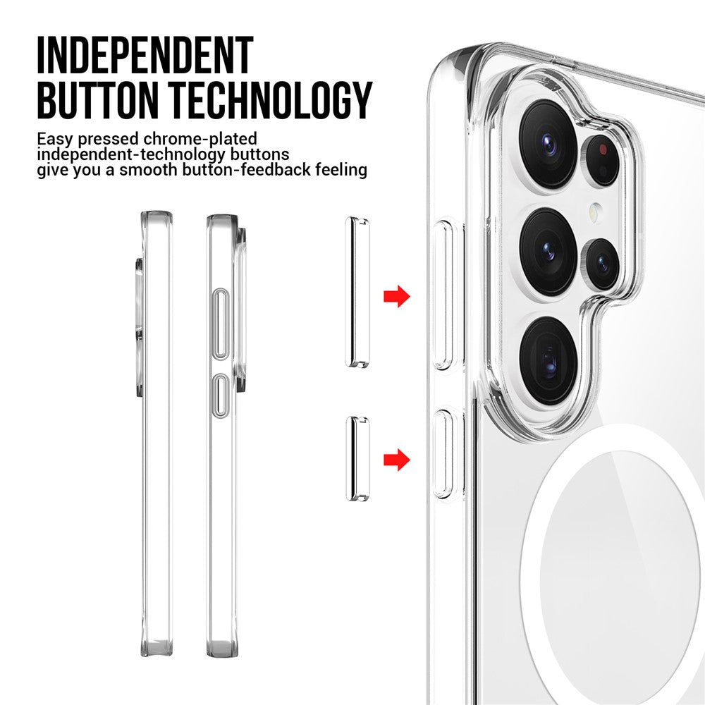 For Samsung Galaxy S26 Ultra Magnetic Case Anti Drop TPU + PC Phone Cover