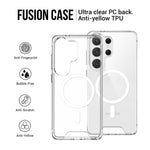 For Samsung Galaxy S26 Ultra Magnetic Case Anti Drop TPU + PC Phone Cover