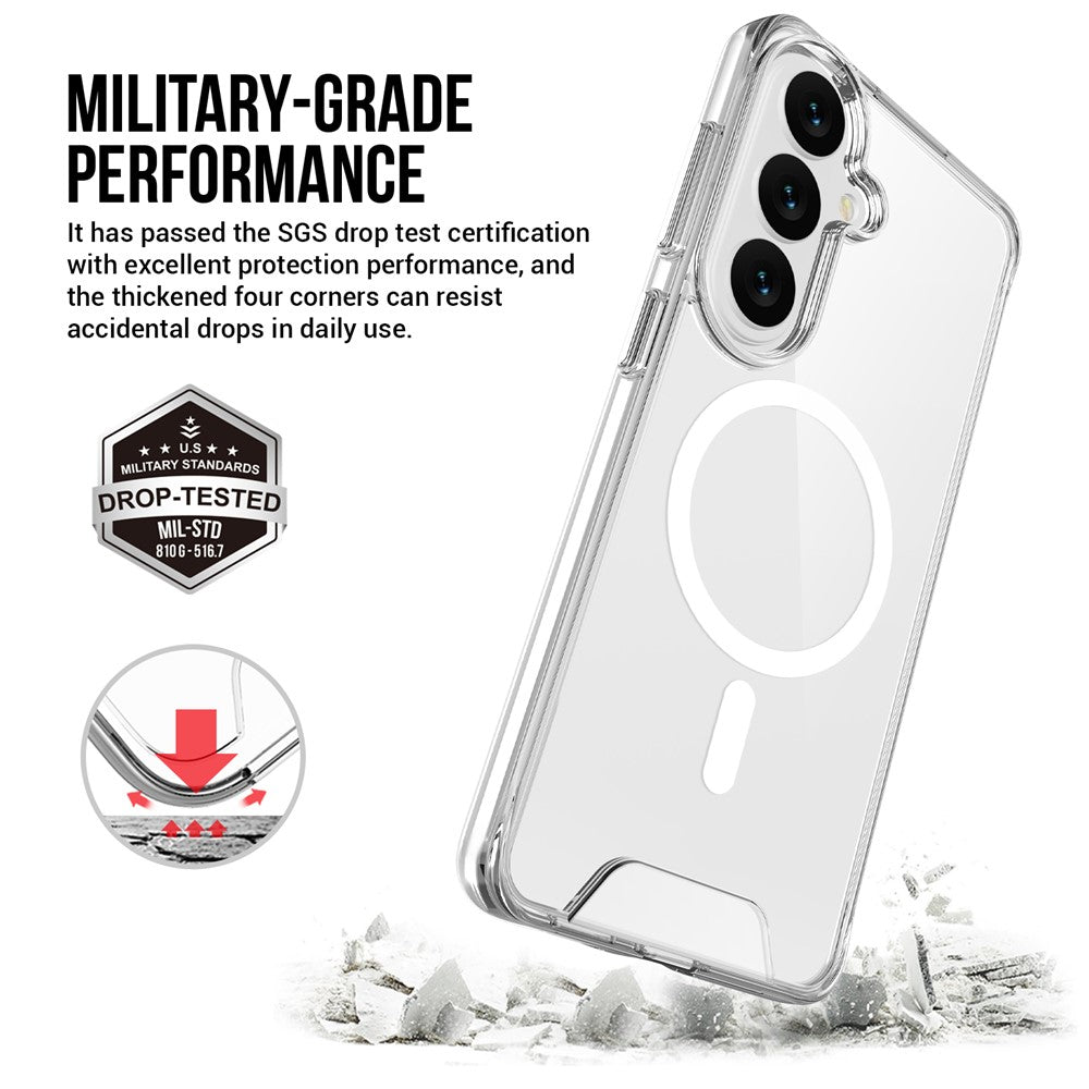 For Samsung Galaxy S26 Magnetic Case Anti Drop TPU + PC Phone Cover
