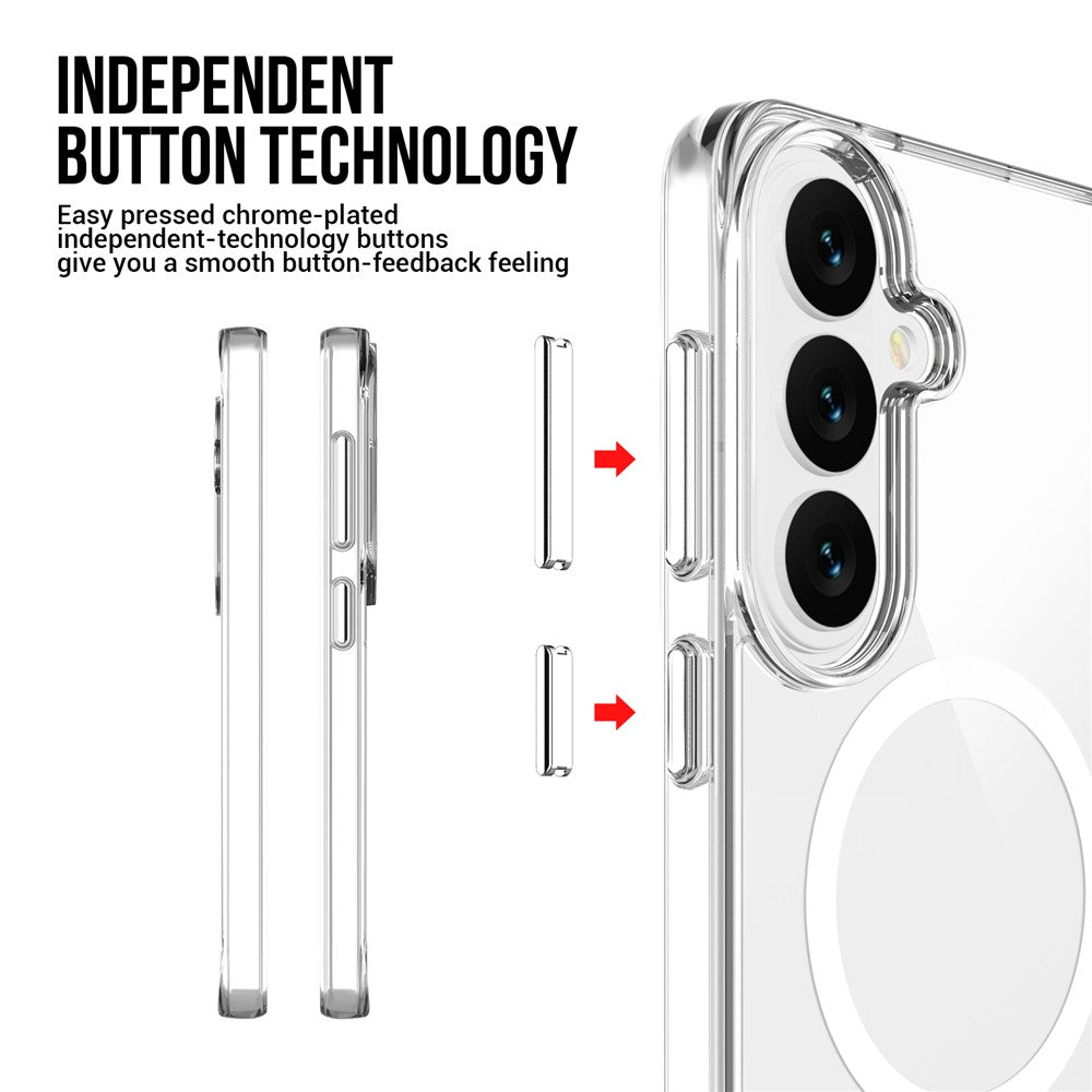 For Samsung Galaxy S26 Magnetic Case Anti Drop TPU + PC Phone Cover