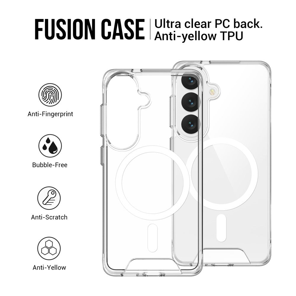 For Samsung Galaxy S26 Magnetic Case Anti Drop TPU + PC Phone Cover