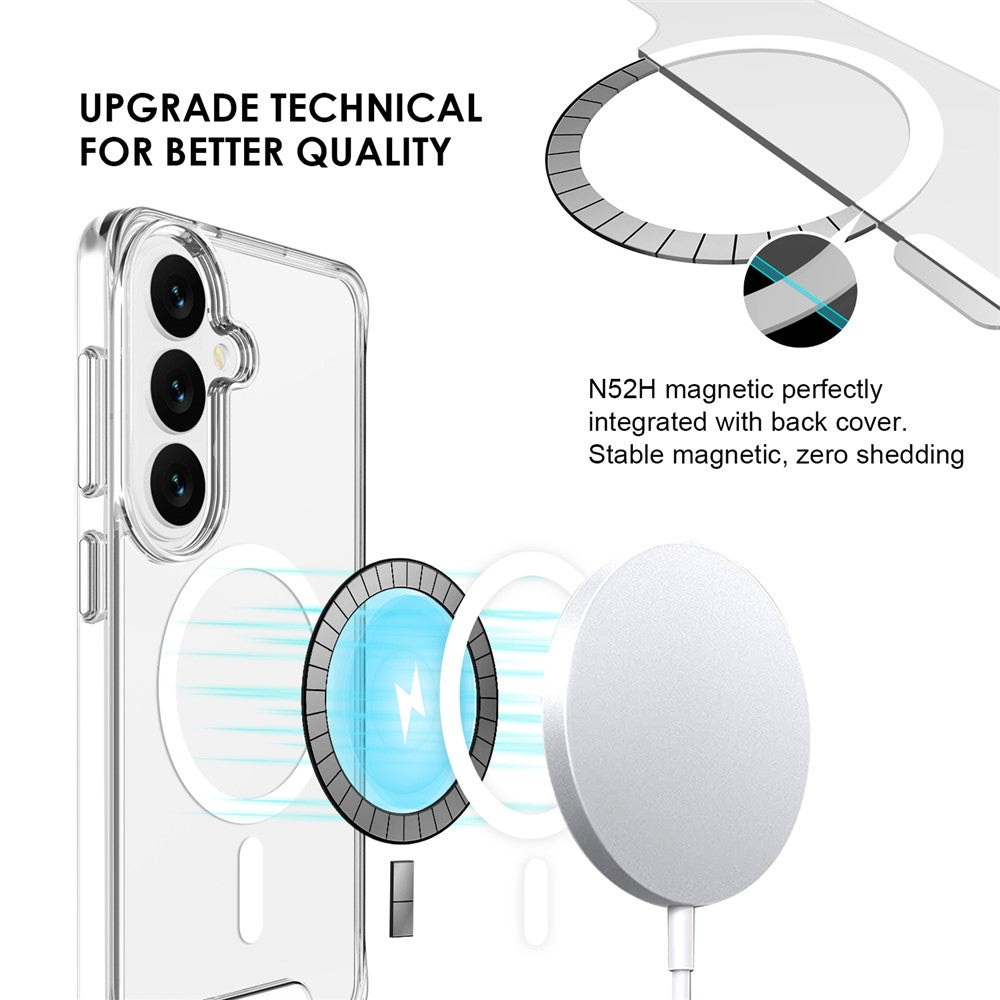 For Samsung Galaxy S26 Magnetic Case Anti Drop TPU + PC Phone Cover