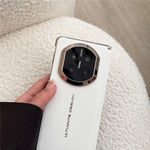 GKK For Huawei Mate X7 Case Woven Texture Dual Axis Hinge Protection Leather PC Phone Cover