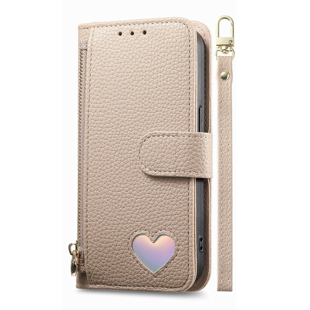 For Samsung Galaxy S26 Ultra Case Zipper Pocket TPU PU Leather Wallet Phone Cover with Strap