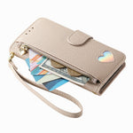 For Samsung Galaxy S26 Ultra Case Zipper Pocket TPU PU Leather Wallet Phone Cover with Strap
