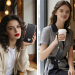 For Xiaomi 17 Ultra 5G Case Zipper Wallet Stand Heart Pattern PU Leather Phone Cover with Wrist Strap