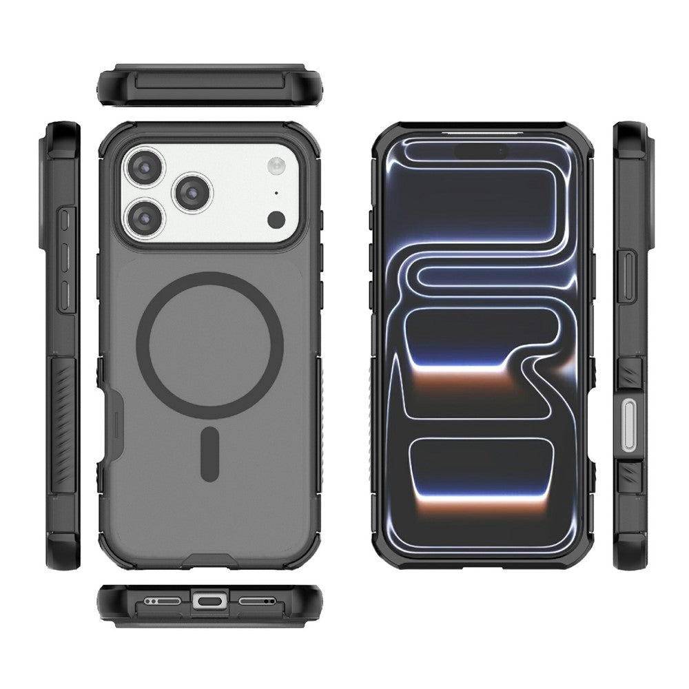 For iPhone 18 Pro Max / 17 Pro Max Magnetic Case Matte Skin Touch TPU PC Anti Drop Phone Cover Compatible with MagSafe