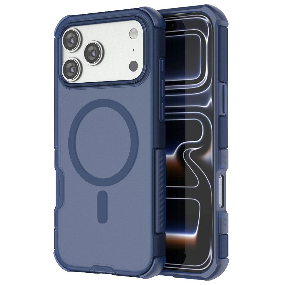 For iPhone 18 Pro Max / 17 Pro Max Magnetic Case Matte Skin Touch TPU PC Anti Drop Phone Cover Compatible with MagSafe
