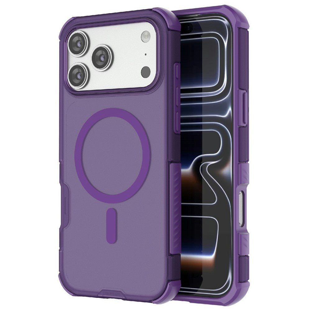 For iPhone 18 Pro Max / 17 Pro Max Magnetic Case Matte Skin Touch TPU PC Anti Drop Phone Cover Compatible with MagSafe
