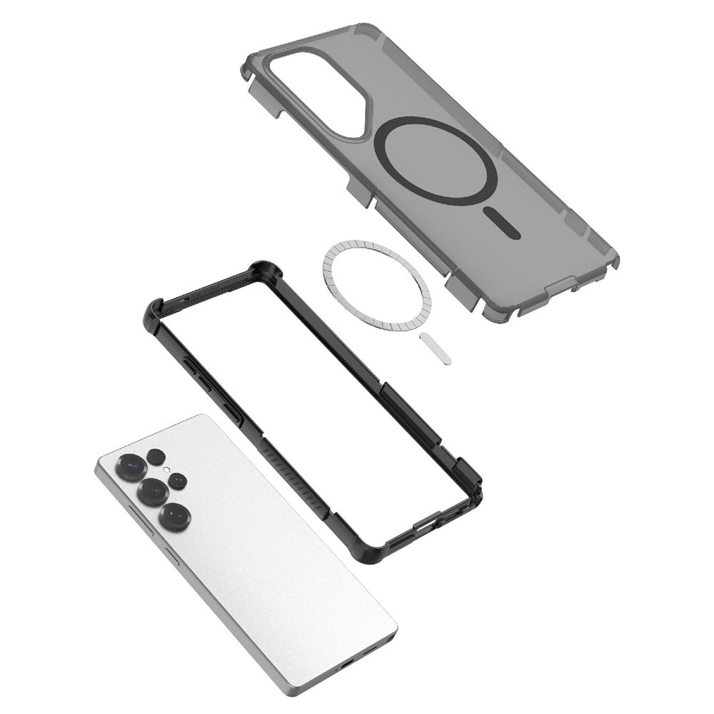 Magnetiskt skal för Samsung Galaxy S25 Ultra, Matt hud, Touchscreen, TPU PC, Fallskydd