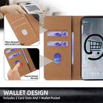 For Xiaomi Poco F8 Pro / Redmi K90 5G Case Genuine Cow Leather Stand Mobile Phone Cover with RFID Blocking Wallet